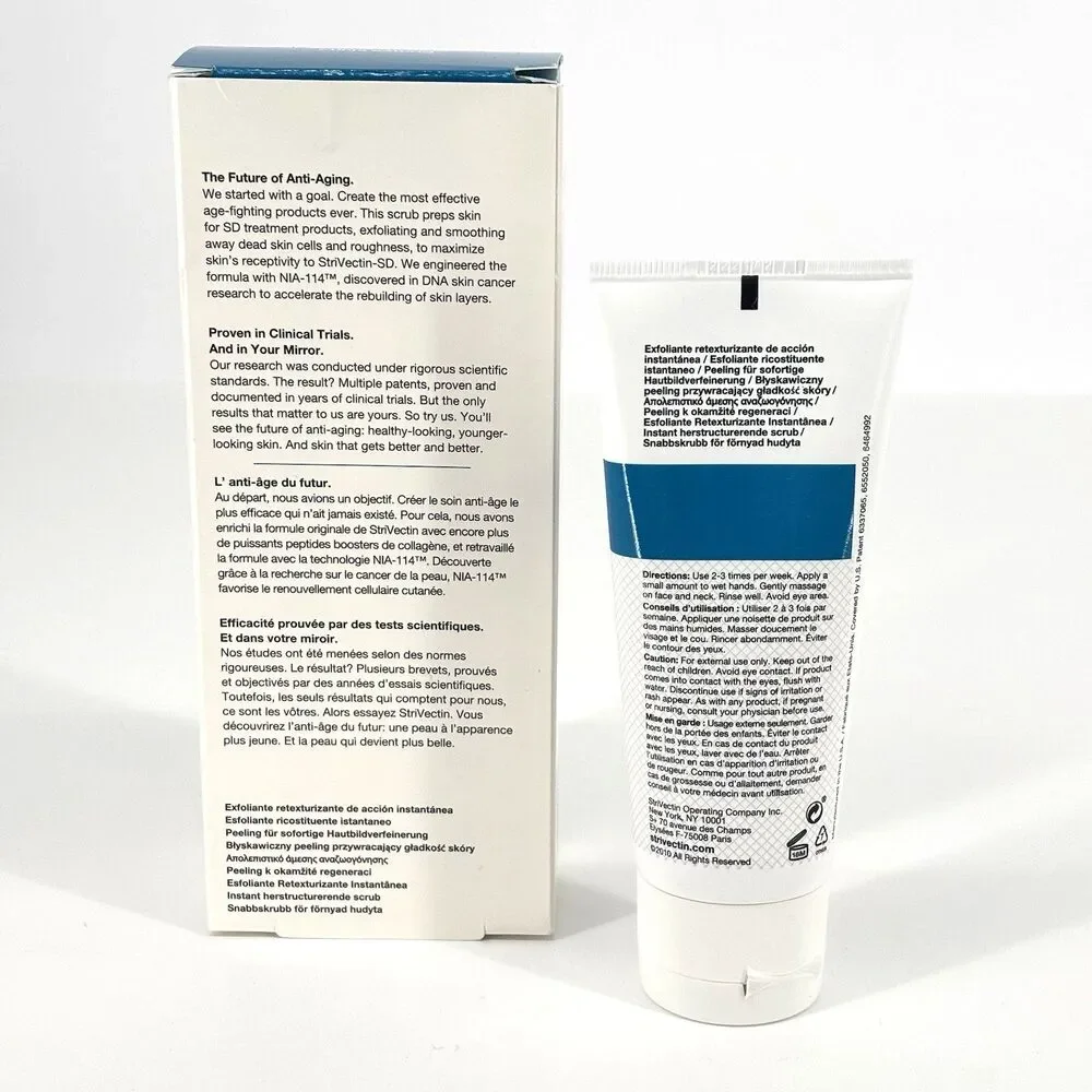 StriVectin SD Instant Retexturizing Scrub NIA-114 Pro Niasomes 3.3 fl oz NIB